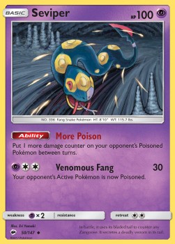 Seviper - Burning Shadows (Uncommon) [BUS-50] Hover Image