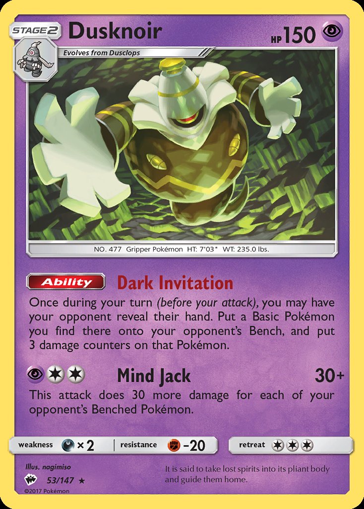 Dusknoir - Burning Shadows (Holo Rare) [BUS-53] Imagen principal del producto