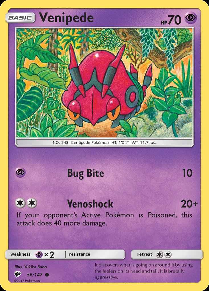 Venipede - Burning Shadows (Common) [BUS-56] Imagen principal del producto