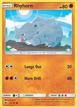 Rhyhorn - Burning Shadows (Common) [BUS-65] Imagen principal del producto