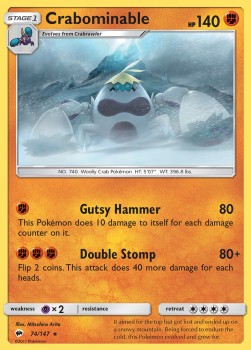 Crabominable - Burning Shadows (Rare) [BUS-74] Hover Image