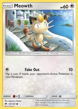 Meowth - Burning Shadows (Common) [BUS-101] Hover Image