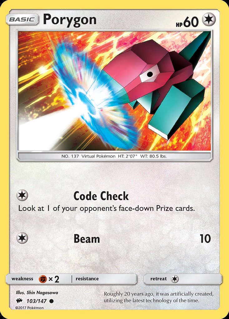 Porygon - Burning Shadows (Common) [BUS-103] Image principale du produit