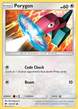 Porygon - Burning Shadows (Common) [BUS-103] Hover Image