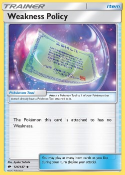 Weakness Policy - Burning Shadows (Uncommon) [BUS-126] Hover Image