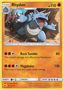 Rhydon - Burning Shadows (Uncommon) [BUS-66] Hover Image