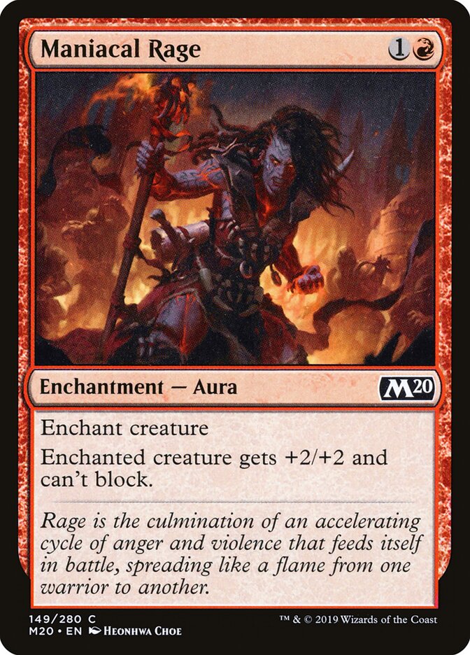 Maniacal Rage - Core 2020 (Common) [M20-149]