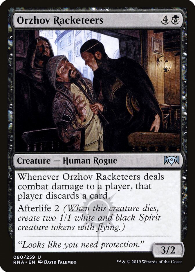 Orzhov Racketeers - Ravnica Allegiance (Uncommon) [RNA-80] Hauptbild