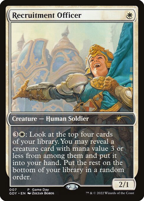 Recruitment Officer – Game Day Promos (GDY-7) Magic: The Gathering card