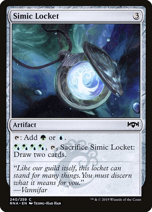 Simic Locket – Ravnica Allegiance (RNA-240) Magic: The Gathering card