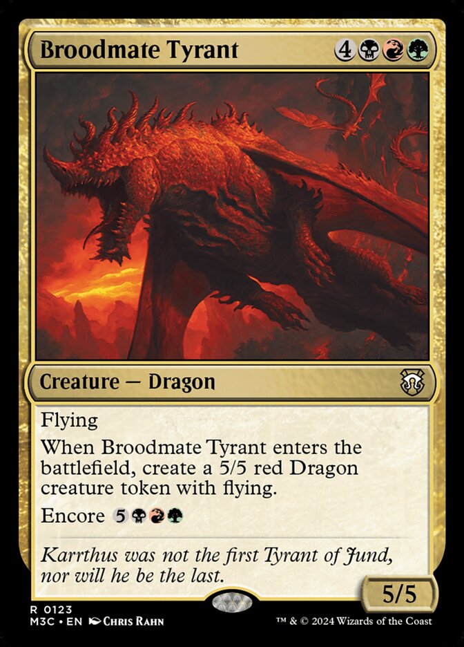 Broodmate Tyrant - Commander: Modern Horizons 3 (Rare) [M3C-123] Main image