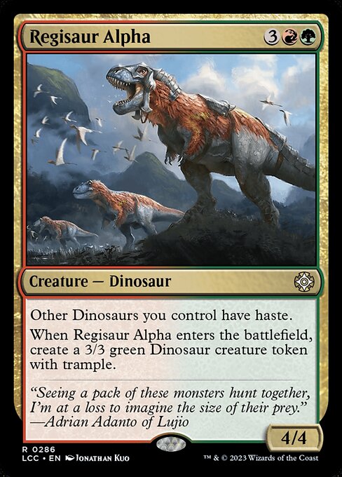Regisaur Alpha – Commander: The Lost Caverns of Ixalan (LCC-286) Magic: The Gathering card