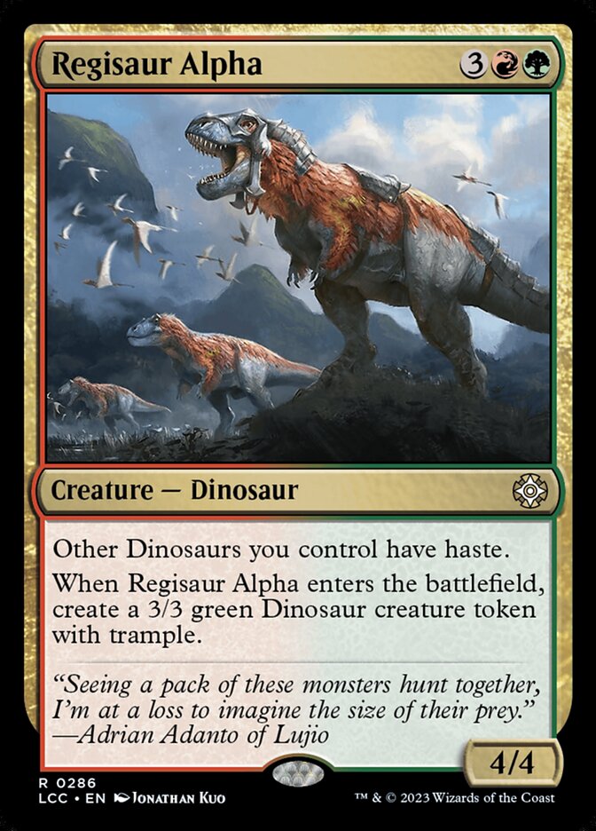 Magic-kaart Regisaur Alpha LCC-286 uit The Lost Caverns of Ixalan Commander (Rare)