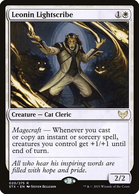 Leonin Lightscribe – Strixhaven: School of Mages (STX-20) Magic: The Gathering card