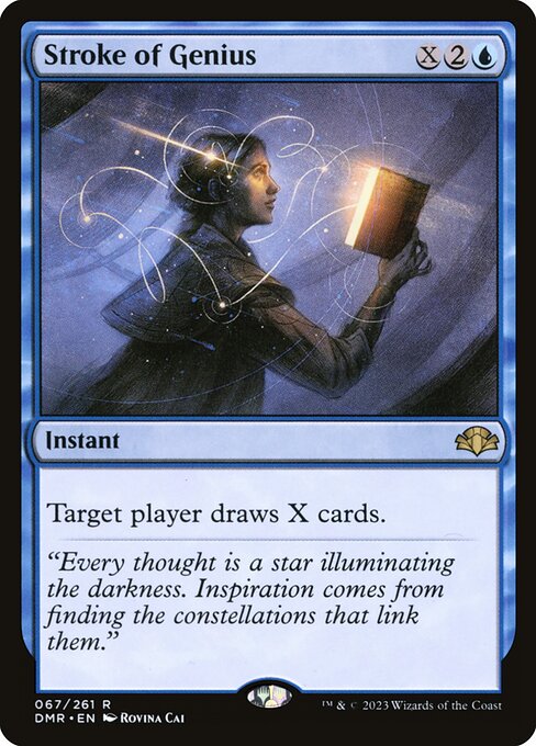 Stroke of Genius – Dominaria Remastered (DMR-67) Magic: The Gathering card