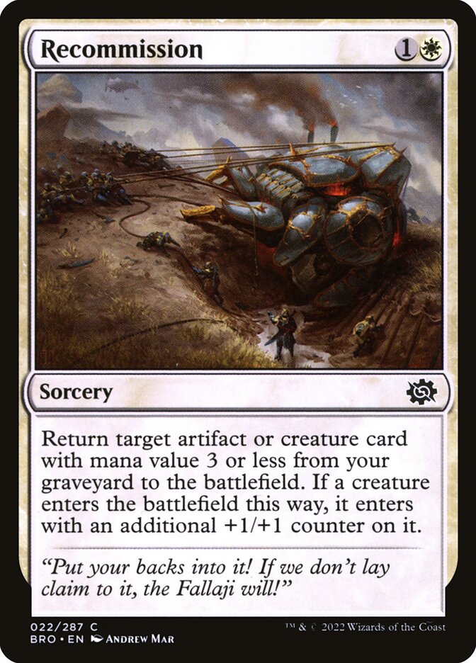 Recommission - The Brothers' War (Common) [BRO-22] Main image