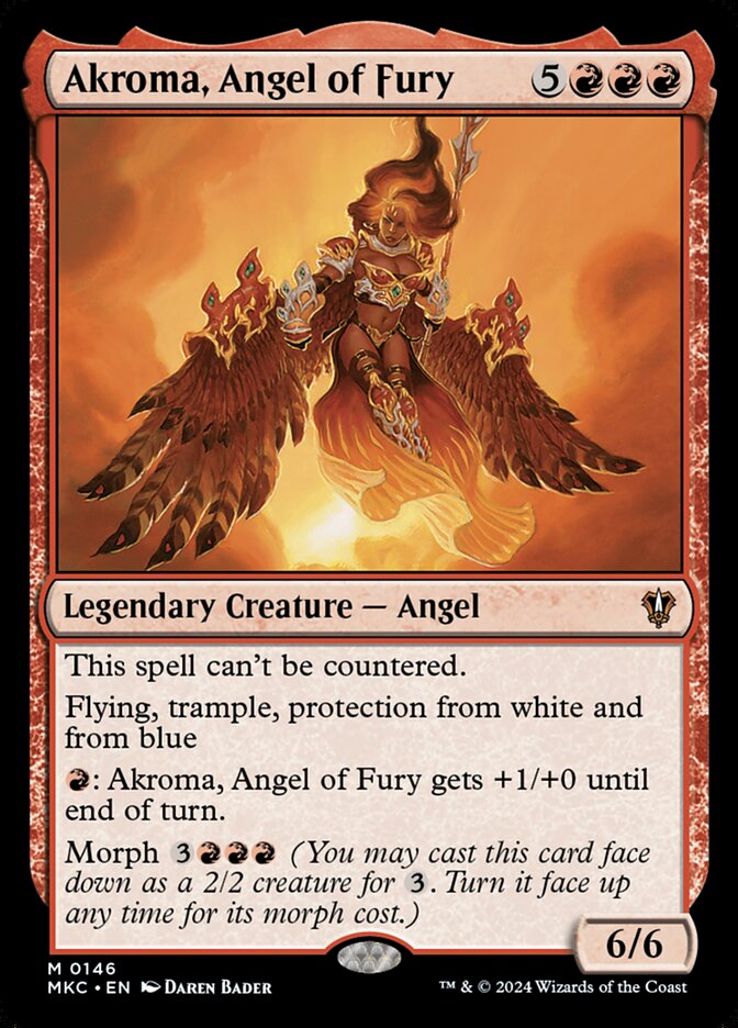 Magic-kaart Akroma, Angel of Fury MKC-146 uit Murders at Karlov Manor Commander (Mythic)
