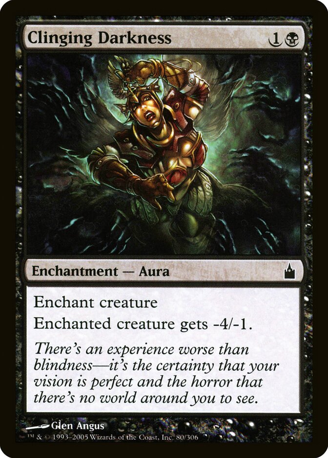 Clinging Darkness - Ravnica: City of Guilds (Common) [RAV-80]