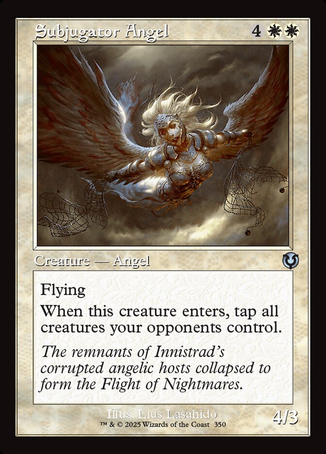 Magic-kaart Subjugator Angel INR-350 uit Innistrad Remastered (Uncommon) Image principale du produit