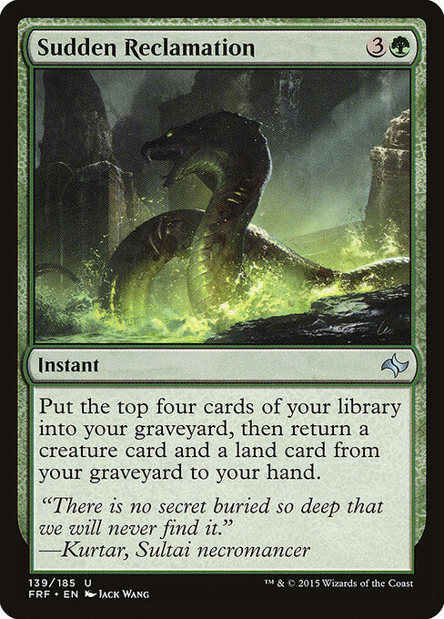 Sudden Reclamation – Fate Reforged (FRF-139) Magic: The Gathering card Main image