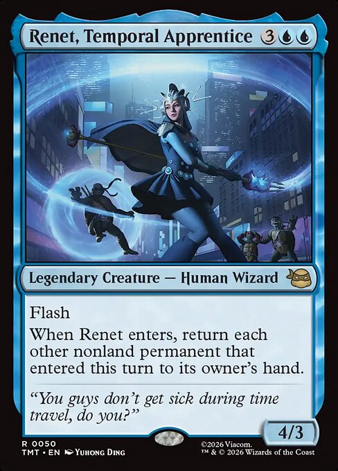 Renet, Temporal Apprentice – Teenage Mutant Ninja Turtles (TMT-50) Magic: The Gathering card
