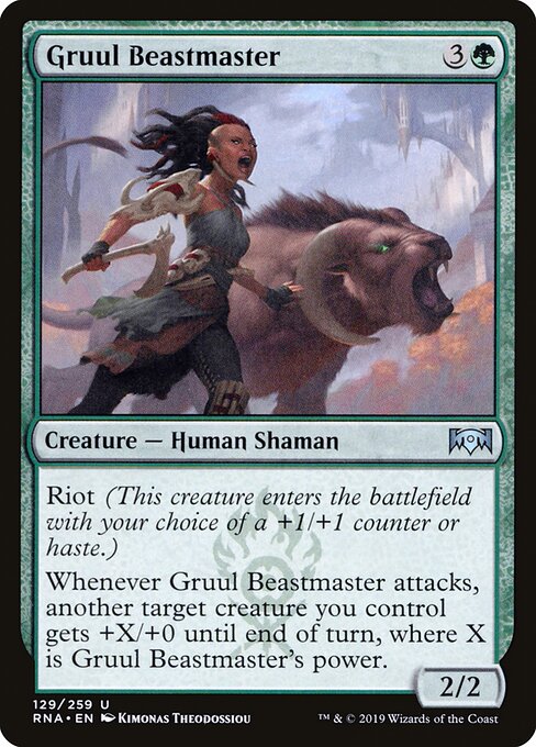 Gruul Beastmaster – Ravnica Allegiance (RNA-129) Magic: The Gathering card