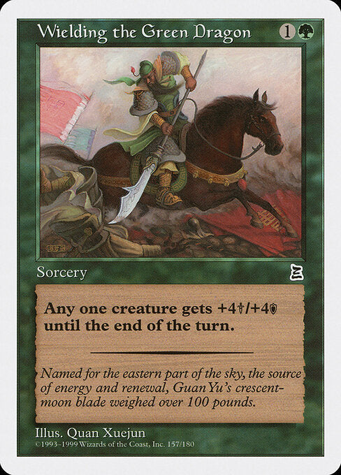 Wielding the Green Dragon – Portal Three Kingdoms (PTK-157) Magic: The Gathering card | LC-REM-20260804-15520574210380-2b138167-8129-4109-a58b-af26c95577e4 Hoofdafbeelding