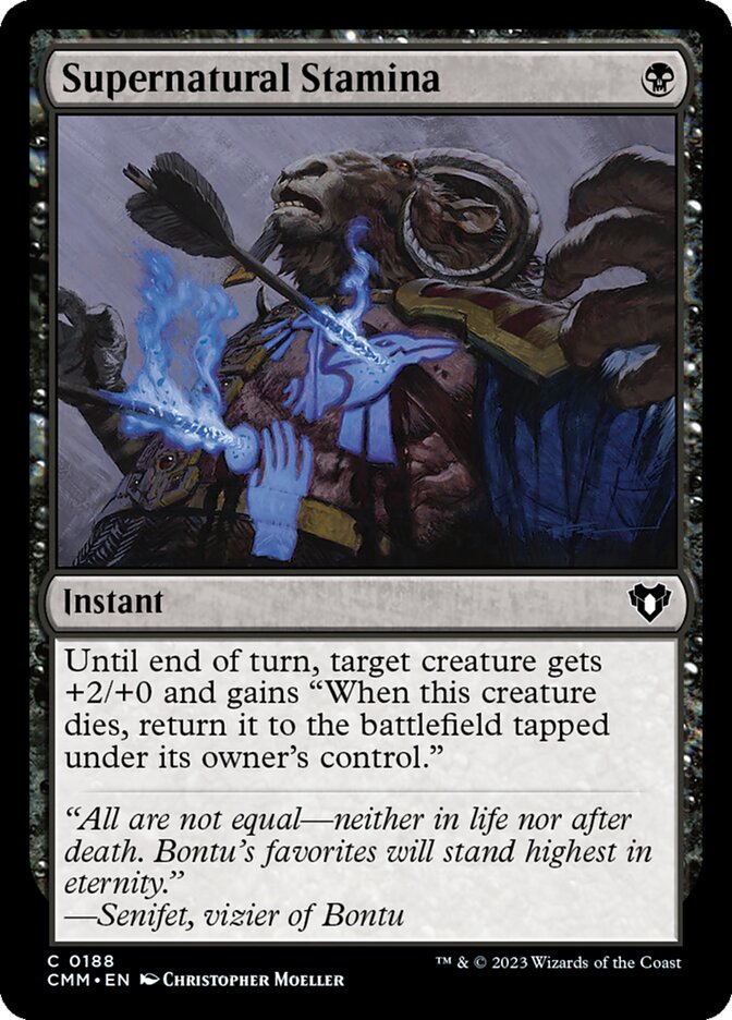Supernatural Stamina - Commander Masters (Common) [CMM-188] Immagine principale del prodotto