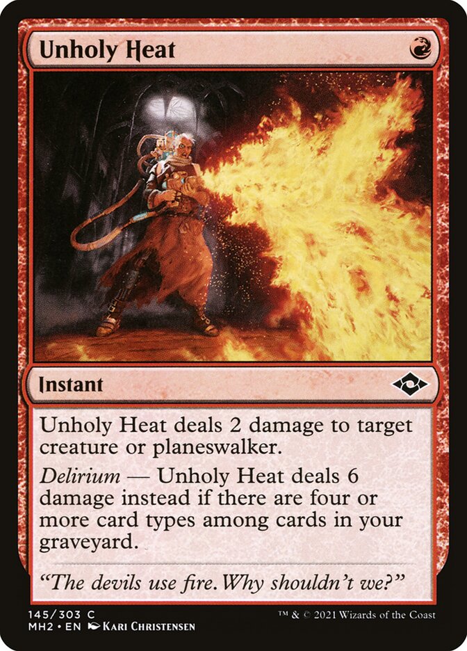 Unholy Heat - Modern Horizons 2 (Common) [MH2-145]