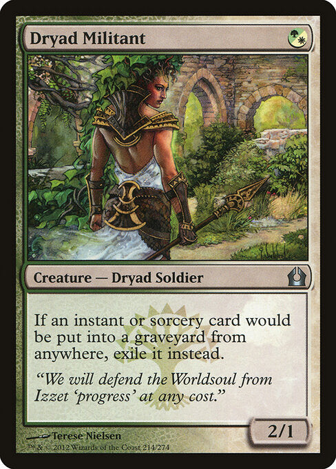 Dryad Militant – Return to Ravnica (RTR-214) Magic: The Gathering card | LC-REM-20260804-15794291376460-2bb8cb8c-0d03-4cbf-b7f2-a97324817698