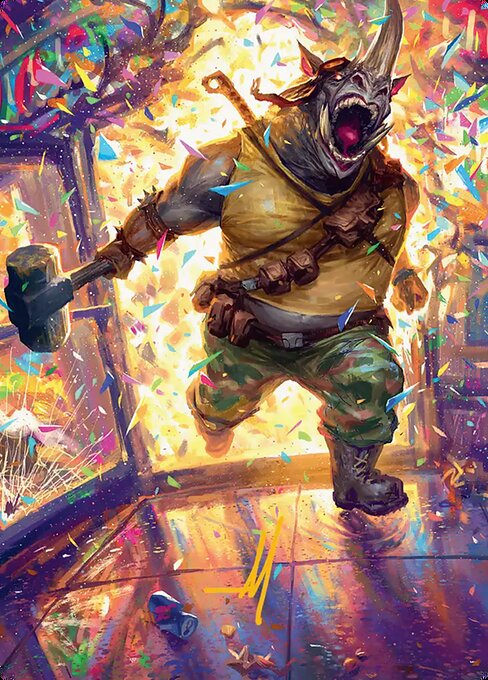Rocksteady, Rowdy Rhino // Rocksteady, Rowdy Rhino – Teenage Mutant Ninja Turtles Art Series (ATMT-54) Magic: The Gathering card | LC-REM-20260804-15675748024652-2bc1f3e9-f917-49c1-a207-720329600cc9