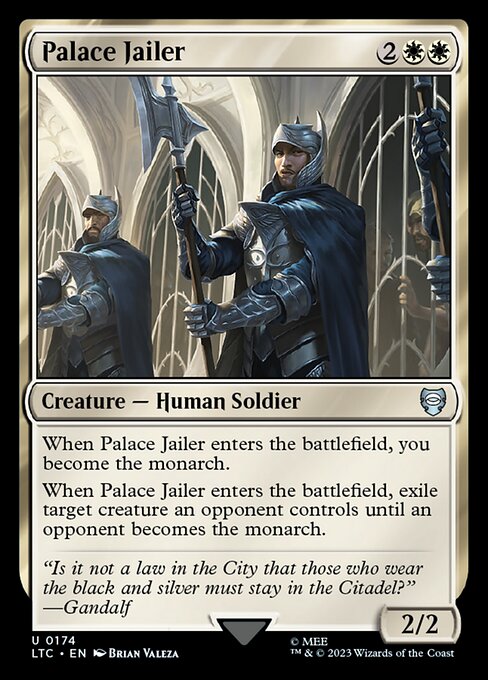 Palace Jailer – Commander: The Lord of the Rings: Tales of Middle-earth (LTC-174) Magic: The Gathering card