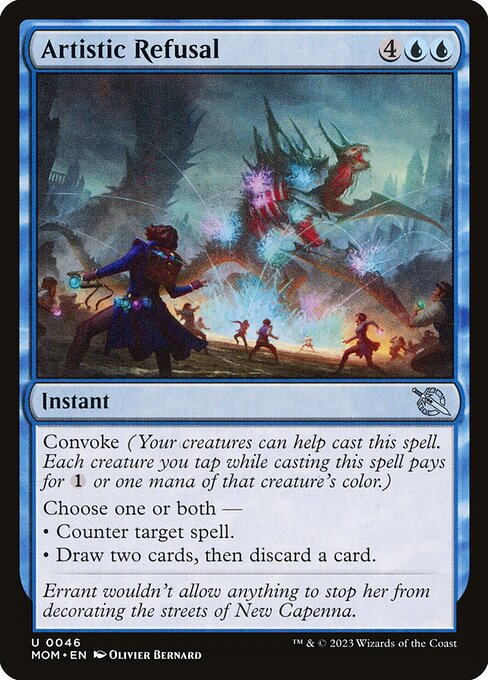 Artistic Refusal – March of the Machine (MOM-46) Magic: The Gathering card Hauptbild