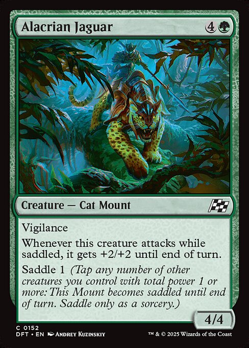 Alacrian Jaguar – Aetherdrift (DFT-152) Magic: The Gathering card Immagine principale del prodotto