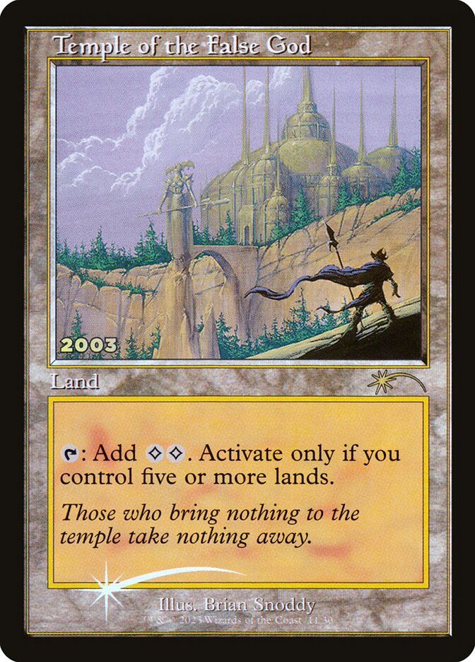 Magic-kaart Temple of the False God P30A-11 uit 30th Anniversary Play Promos (Rare)
