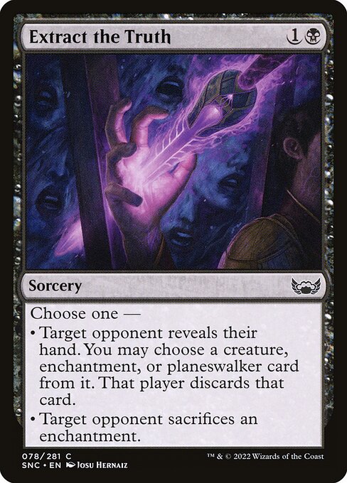 Extract the Truth – Streets of New Capenna (SNC-78) Magic: The Gathering card Imagen principal del producto