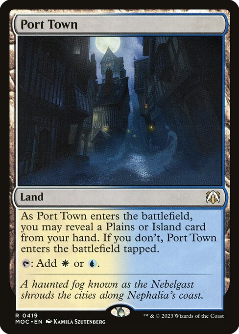 Port Town – Commander: March of the Machine (MOC-419) Magic: The Gathering card