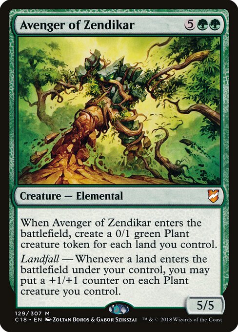Avenger of Zendikar – Commander 2018 (C18-129) Magic: The Gathering card