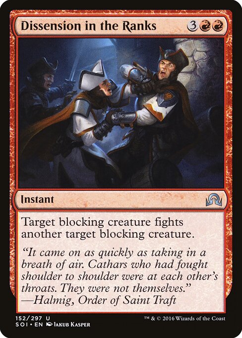 Dissension in the Ranks – Shadows over Innistrad (SOI-152) Magic: The Gathering card