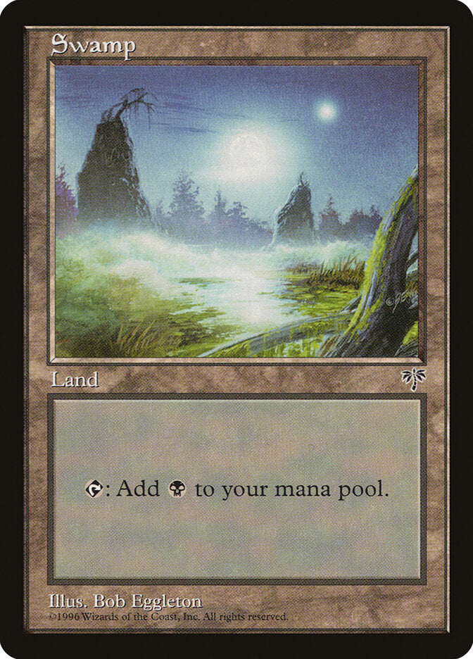 Magic-kaart Swamp MIR-340 uit Mirage (Land) Hauptbild