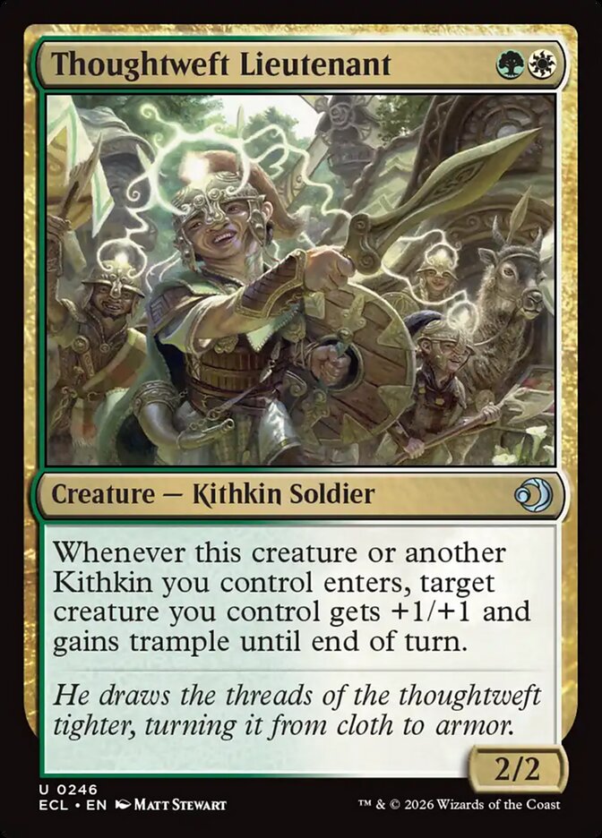 Magic-kaart Thoughtweft Lieutenant ECL-246 uit Lorwyn Eclipsed (Uncommon)