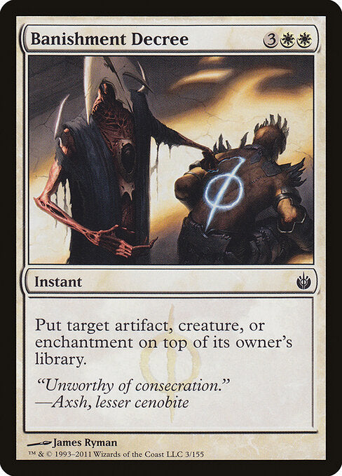 Banishment Decree – Mirrodin Besieged (MBS-3) Magic: The Gathering card