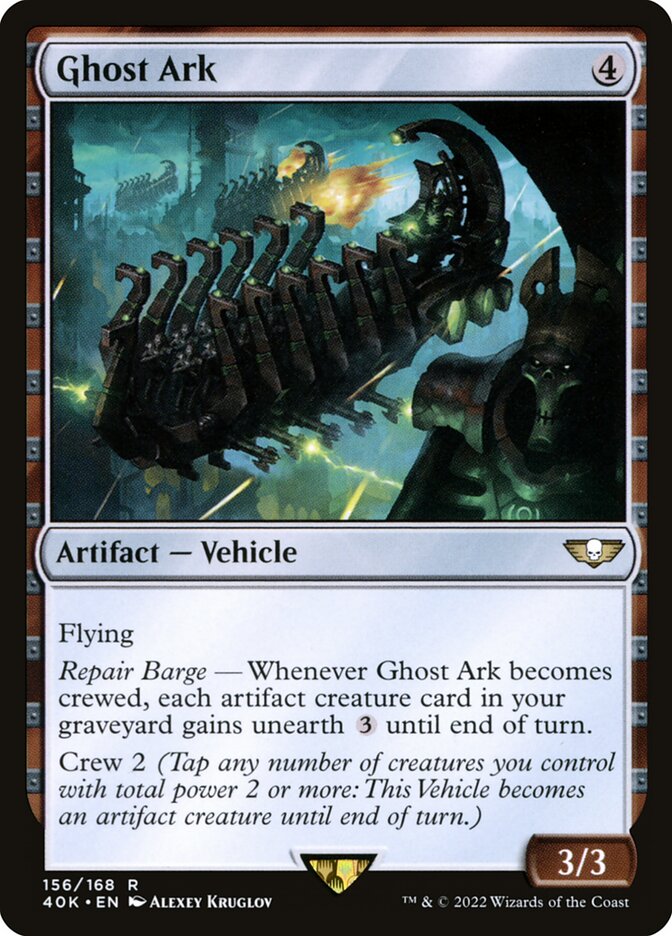Magic-kaart Ghost Ark 40K-156 uit Warhammer 40,000 Commander (Rare) Imagen principal del producto