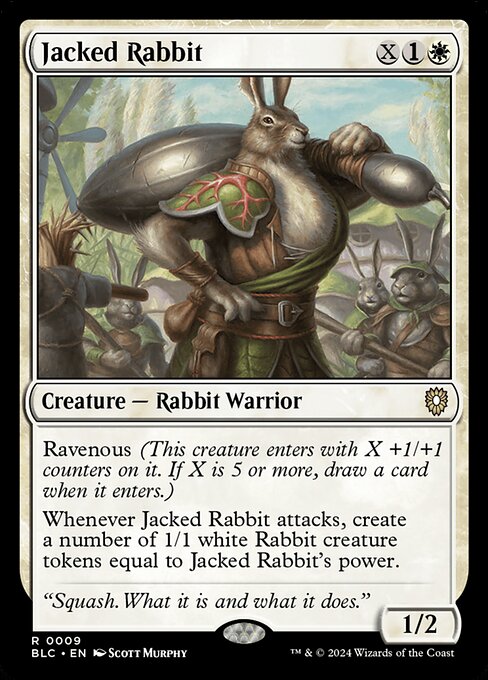 Jacked Rabbit – Commander: Bloomburrow (BLC-9) Magic: The Gathering card Immagine principale del prodotto