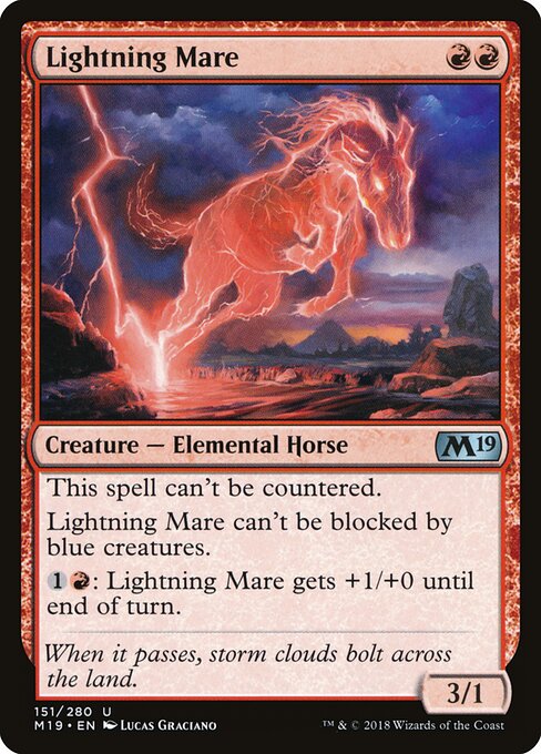 Lightning Mare – Core Set 2019 (M19-151) Magic: The Gathering card | LC-REM-20260804-15711419695436-2ca822a3-4793-4cbc-a2f3-f43985e7ce8f