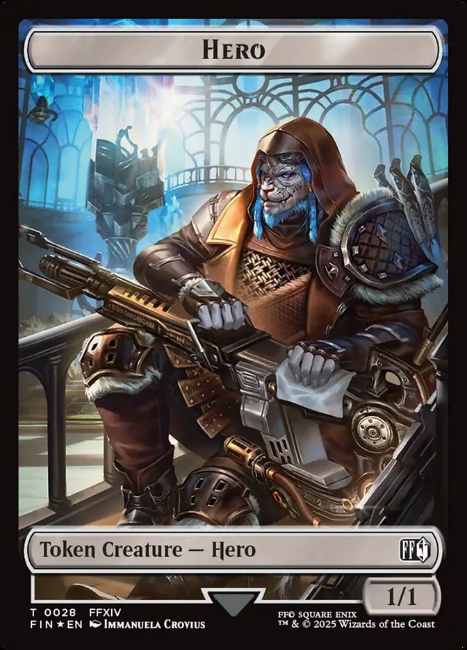 Magic-kaart Hero Token // Bird Token TFIN-CT 28/4 uit Magic: The Gathering - FINAL FANTASY: Tokens (Token) Hoofdafbeelding