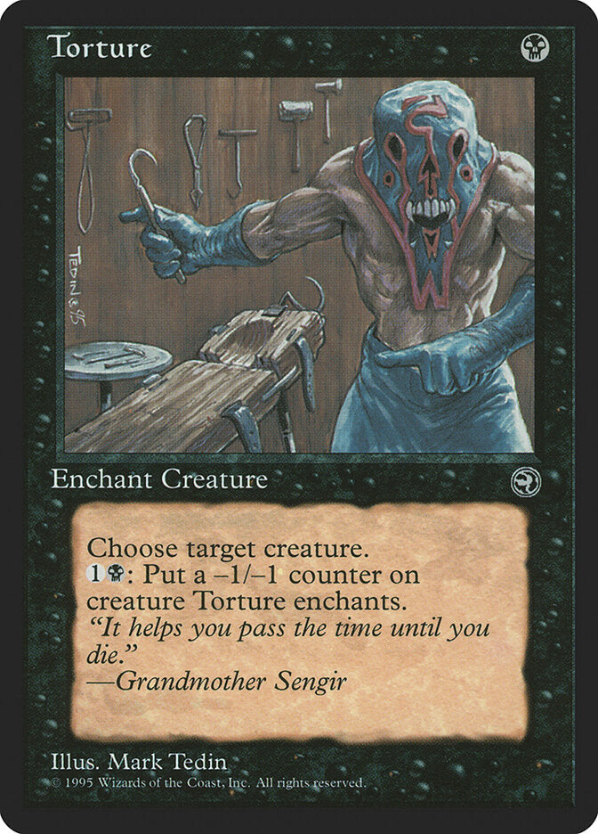 Magic-kaart Torture HML-59a uit Homelands (Common)
