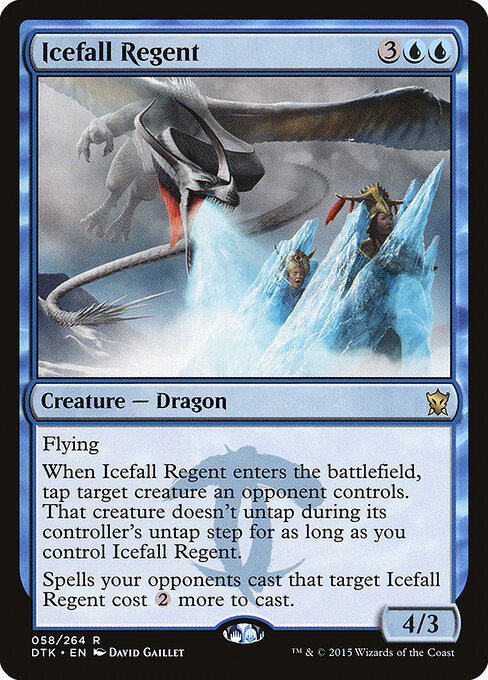 Icefall Regent – Dragons of Tarkir (DTK-58) Magic: The Gathering card