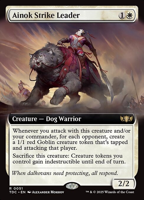 Ainok Strike Leader – Tarkir: Dragonstorm Commander (TDC-51) Magic: The Gathering card | LC-REM-20260804-15409880072524-2d1102e4-447a-4b40-8131-5b36b8979fe0 Immagine principale del prodotto