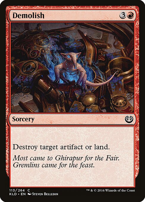 Demolish – Kaladesh (KLD-113) Magic: The Gathering card | LC-REM-20260804-15711415533900-2d231d40-c113-4a8d-897c-ed3120a1363e